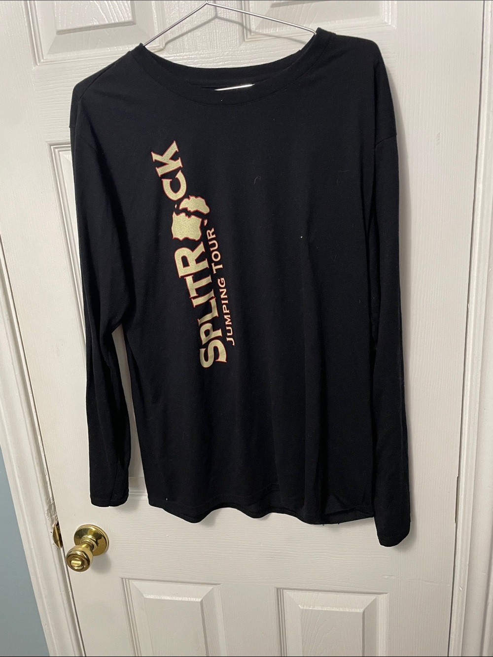 Gildan Black Long Sleeve Tee from split rock jumping tour